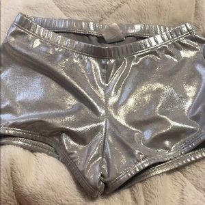 Metallic varsity spandex